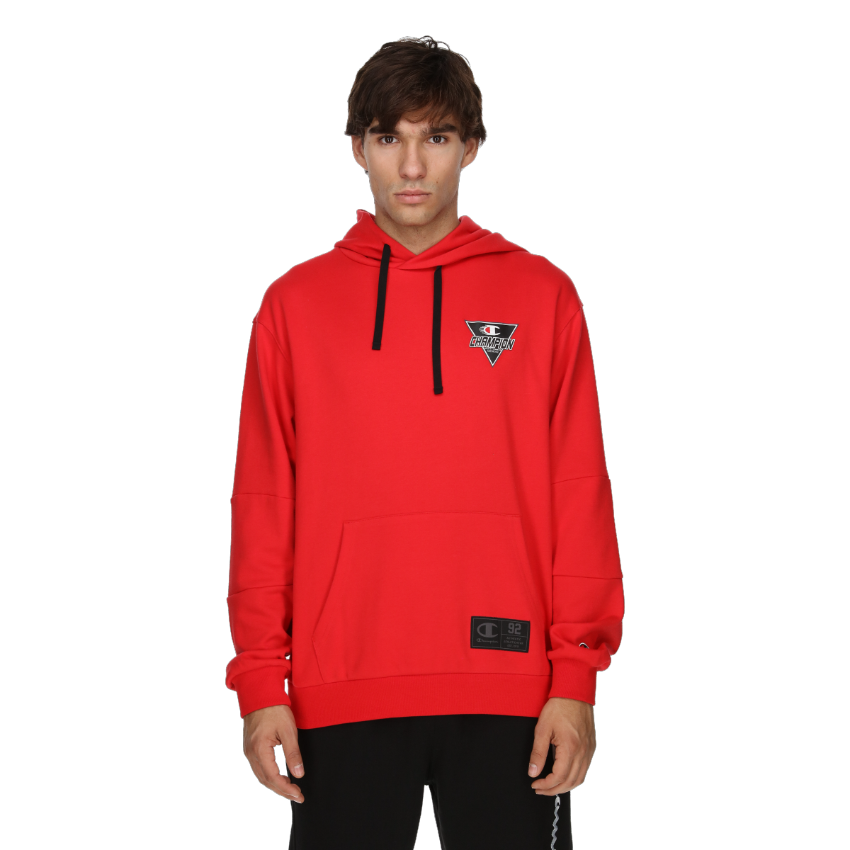 Mikina Champion Athletic Division 92 Hoodie with Graphic Badge Červená | 220363-RS011, 0