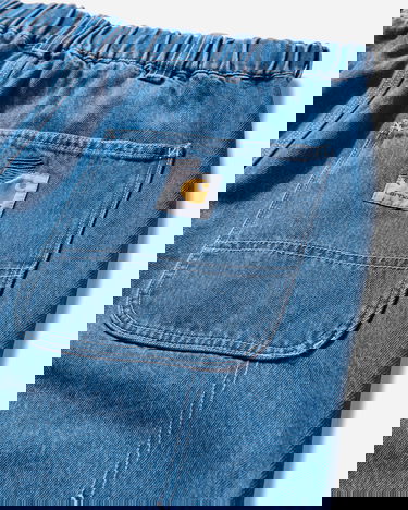Cargo nohavice Carhartt WIP Double Knee Stone Washed Pants Modrá | A242055 106, 3