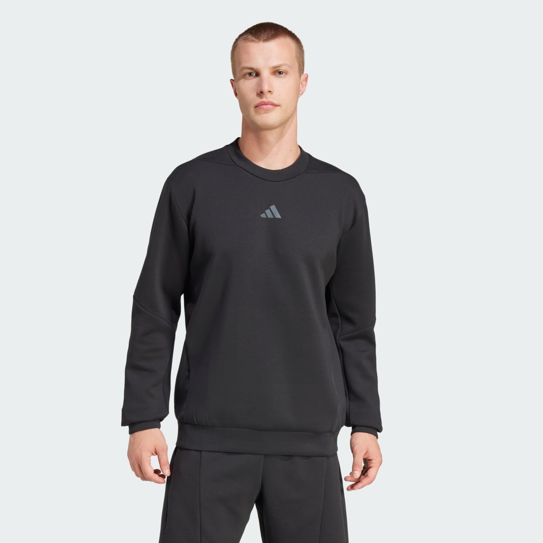 Mikina adidas Performance Training Crew Sweatshirt Čierna | JJ4642, 0