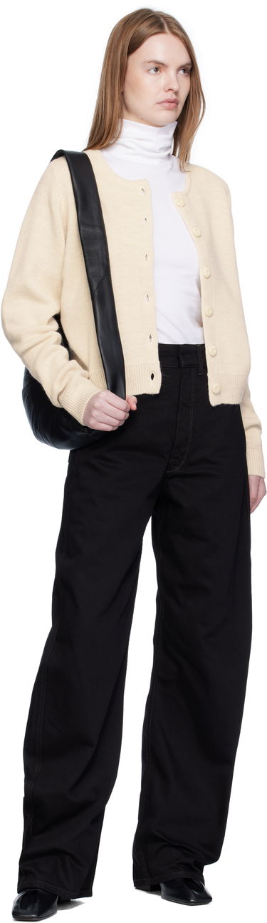 Sveter LEMAIRE Lemaire Alpaca Cropped Cardigan Béžová | TO1411 LK1028, 3