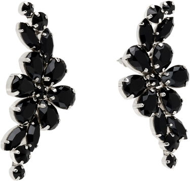 Náušnice Simone Rocha Simone Rocha Floral Crystal Half Moon Earrings Ružová | ERG503 0903, 4