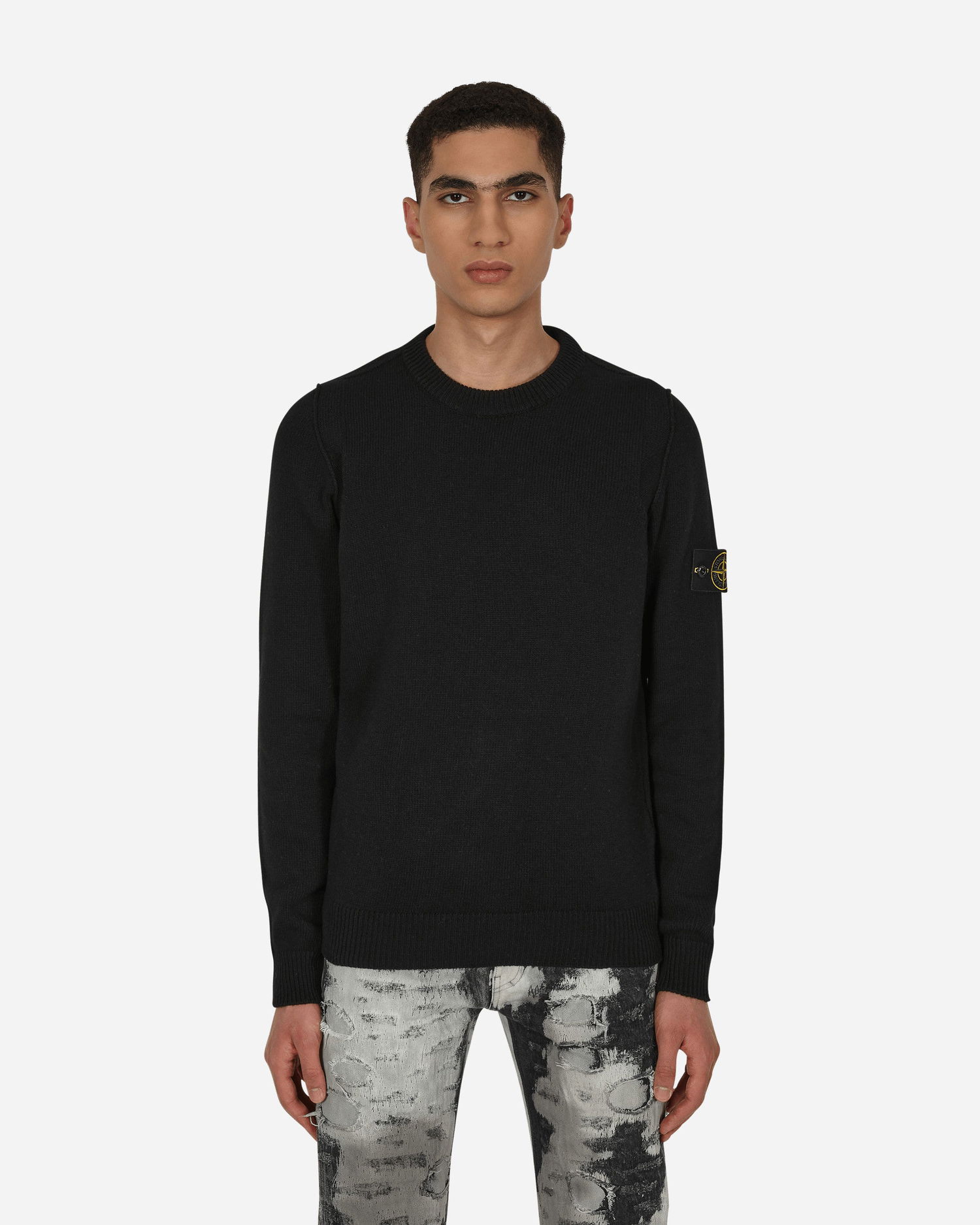 Sveter Stone Island Lambswool Crewneck Čierna | 7715508A3-V0029, 1