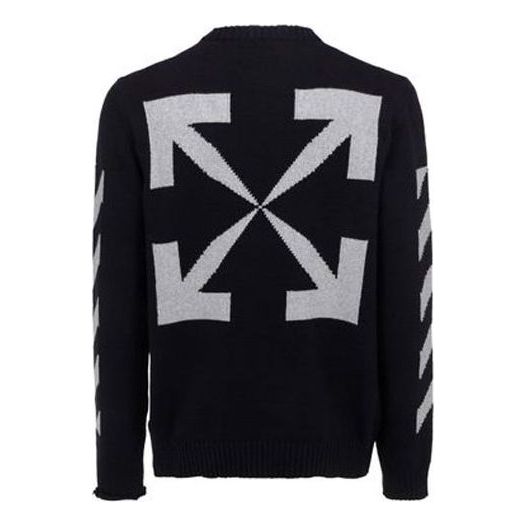 Sveter Off-White Off-White Logo Knit Sweater Čierna | OMHE023R21KNI0011041