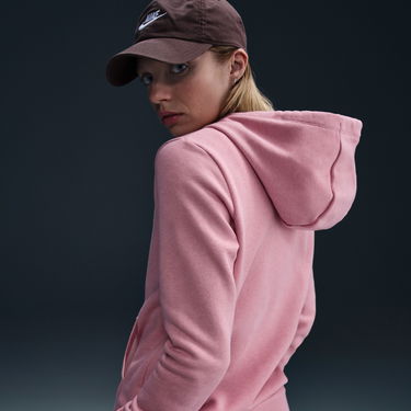 Mikina Nike Club Fleece Standard Hoodie Ružová | IB1992-699, 1