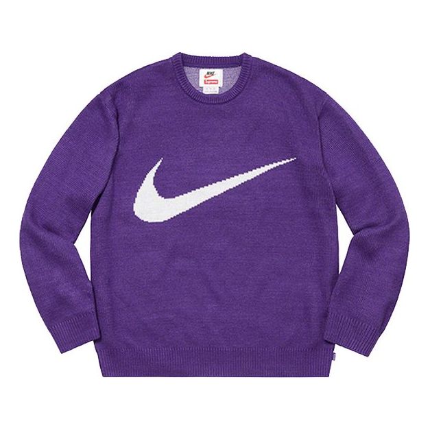 Sveter Supreme Swoosh Crossover Sweater Fialová | SUP-SS19-10136, 0