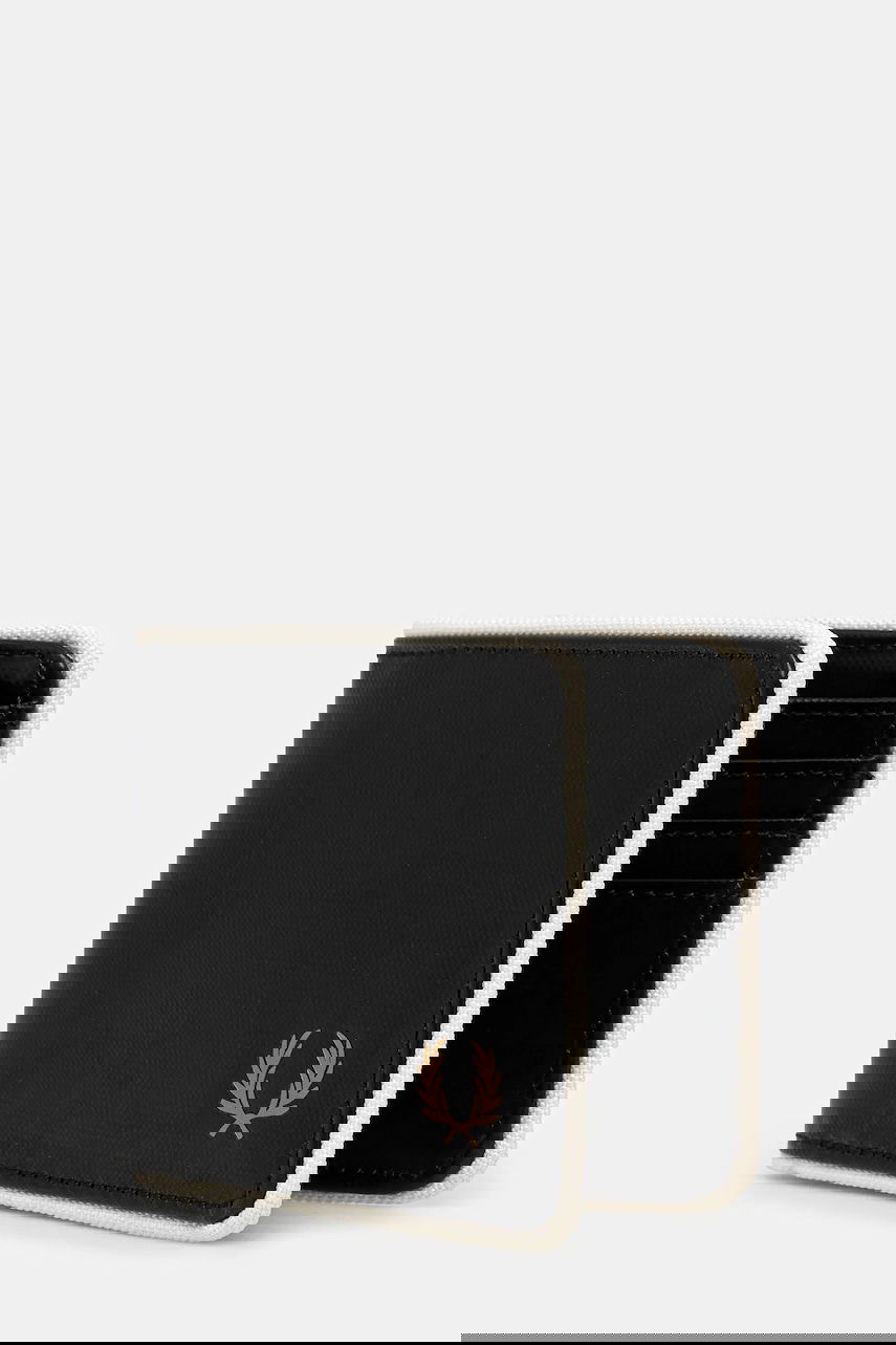 Coated Polyester Billfold Wall Black/ Ecru Universal