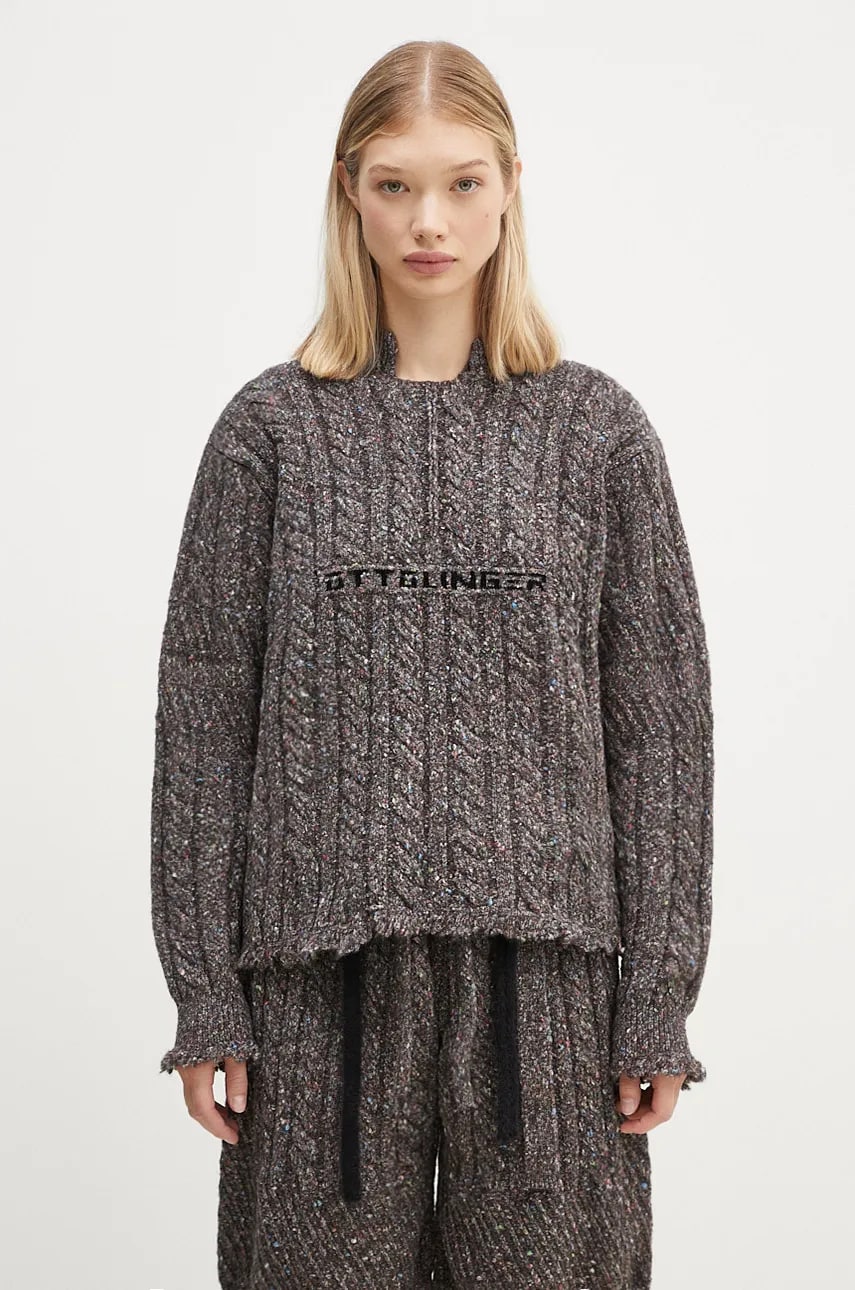 Sveter Ottolinger Ottolinger Knit Chunky Sweater Šedá | 1070201521, 0