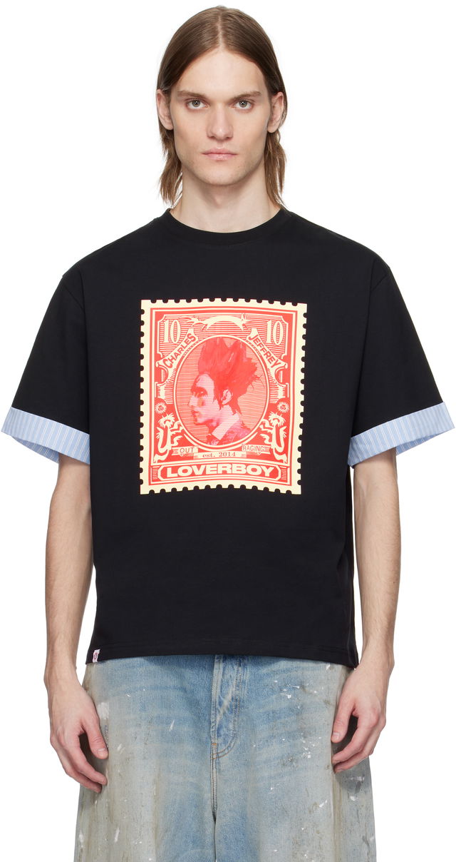 Charles Jeffrey LOVERBOY Turn Up Stamp Graphic T-Shirt