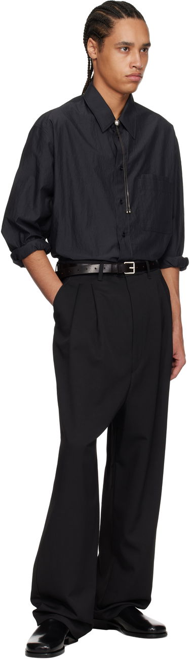 Košeľa LEMAIRE Lemaire Double Pocket Shirt Čierna | SH1157 LF1399, 4