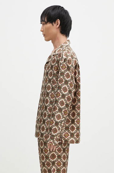 Košeľa Drôle de Monsieur La Chemise Renzo Relaxed Patterned Shirt Béžová | E.SH187.SE006.BG, 1