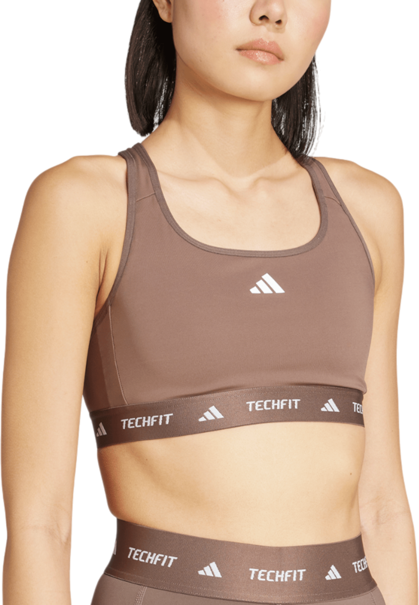 Podprsenka adidas Originals TechFit Medium Support Bra Hnedá | jv9755, 0