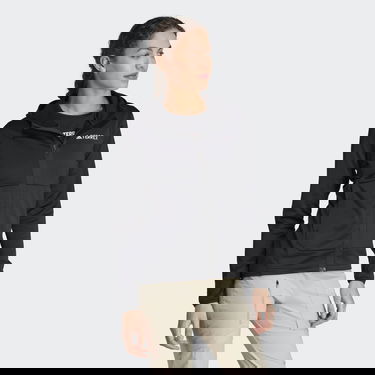 Bunda adidas Performance Terrex Xperior Light Fleece Hooded Jacket Čierna | IB1823, 3