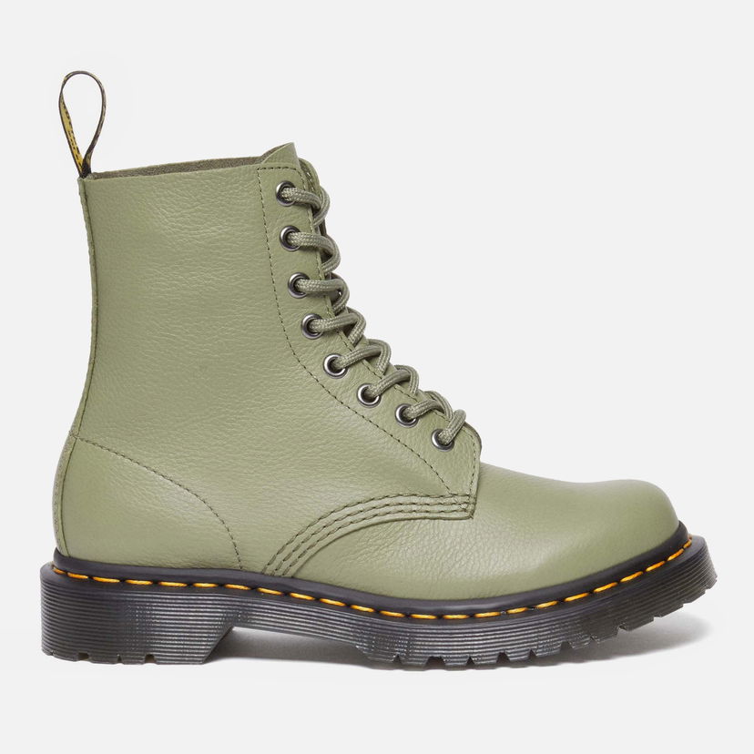 Tenisky a topánky Dr. Martens 1460 Pascal Virginia Leather 8-Eye Boots - Muted Olive Šedá | 31693357