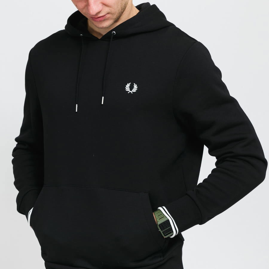 Tipped Hooded Sweatshirt