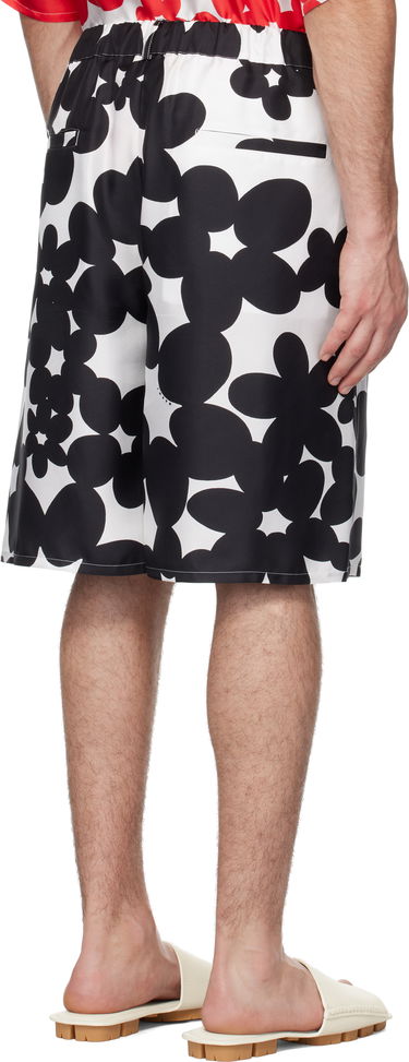 Šortky Marni Marni Dillies Print Silk Bermuda Shorts Biela | PUMU0291A1 UTSG26, 2