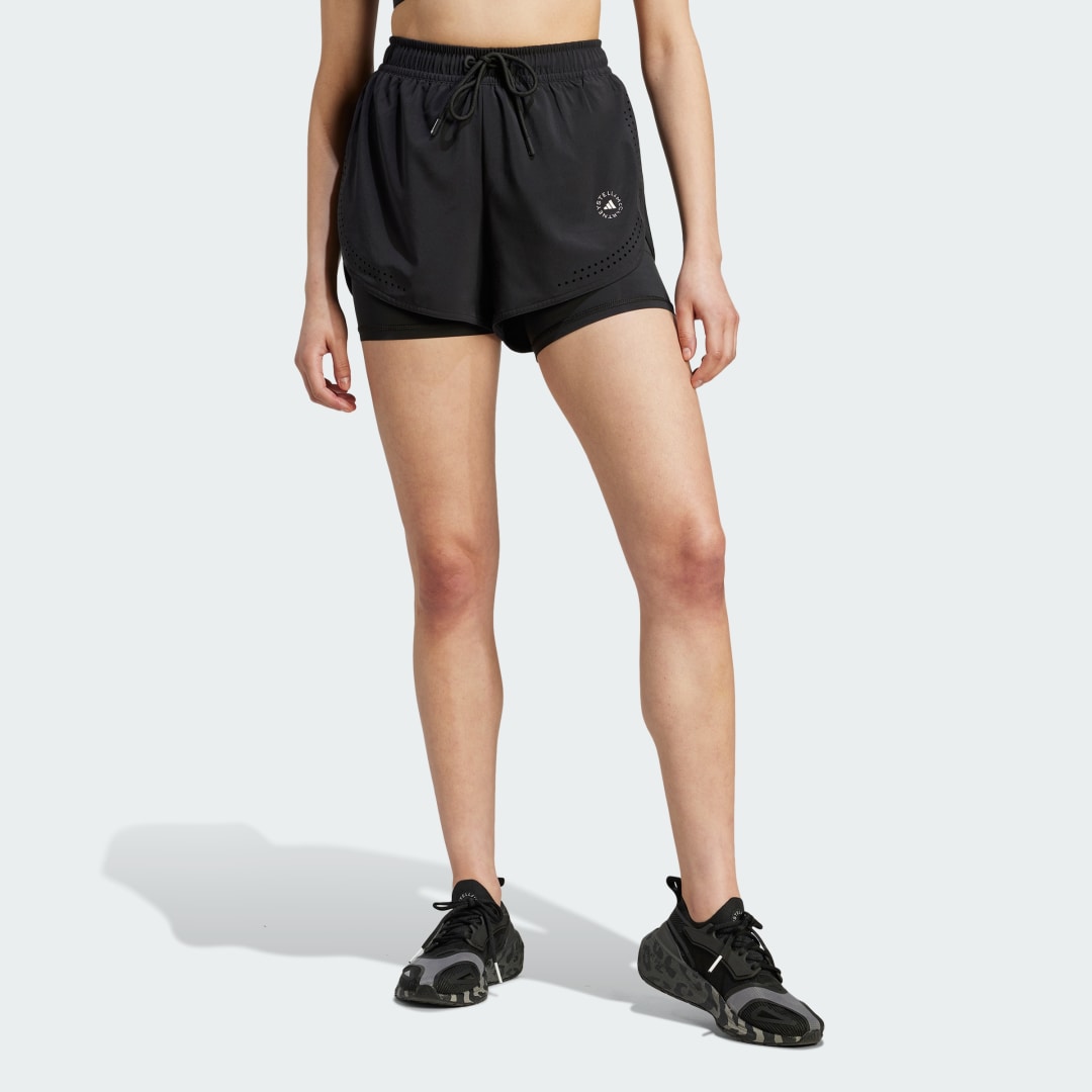 Šortky adidas Originals by Stella McCartney TruePurpose 2-in-1 Training Shorts Čierna | IB6824, 0