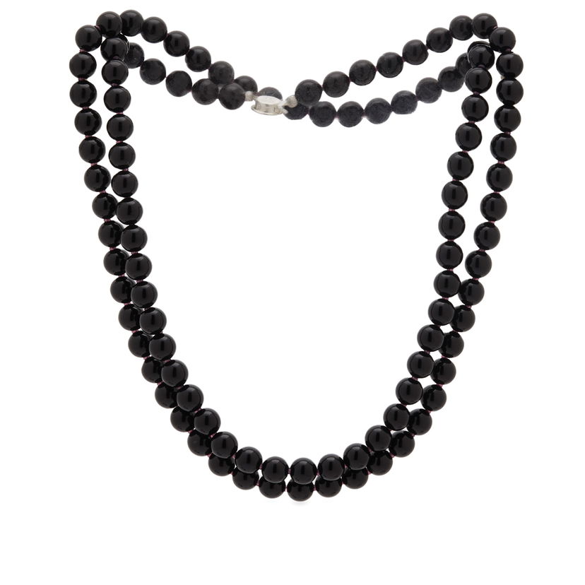 Náhrdelník Needles Onyx Beaded Necklace Čierna | OT020-B