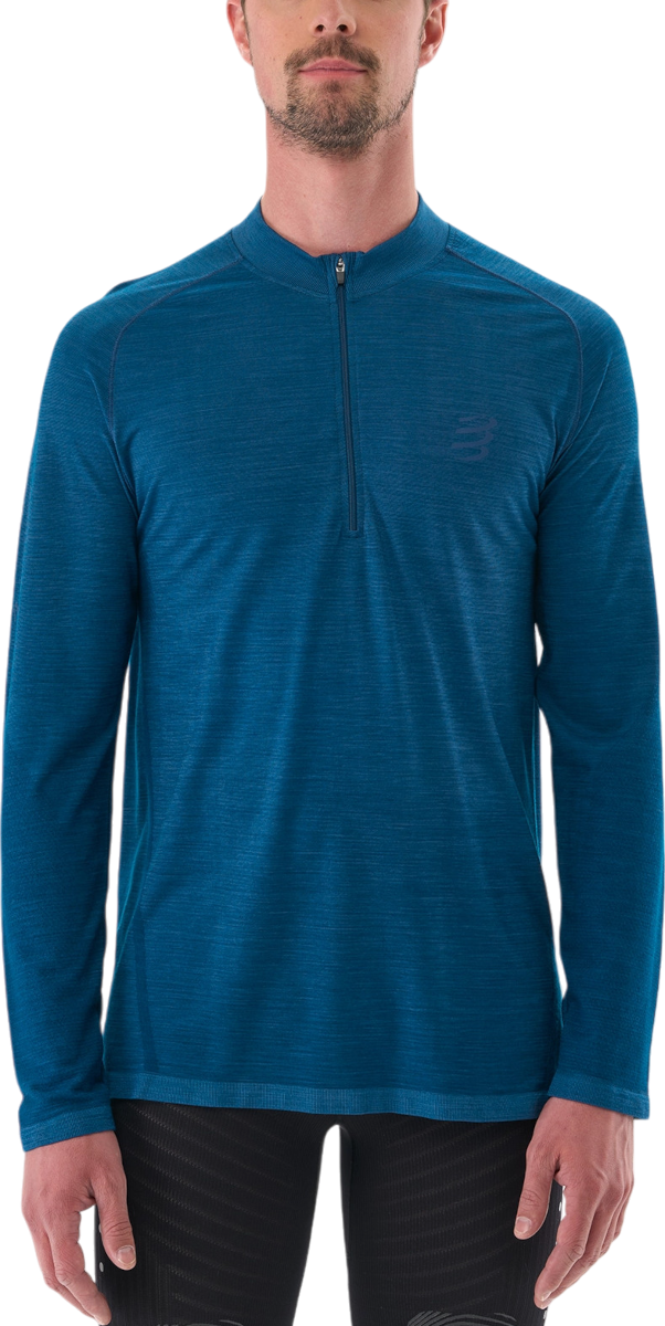 Tričko Compressport Men's Long Sleeve Running T-Shirt Modrá | atsm4885101l, 0