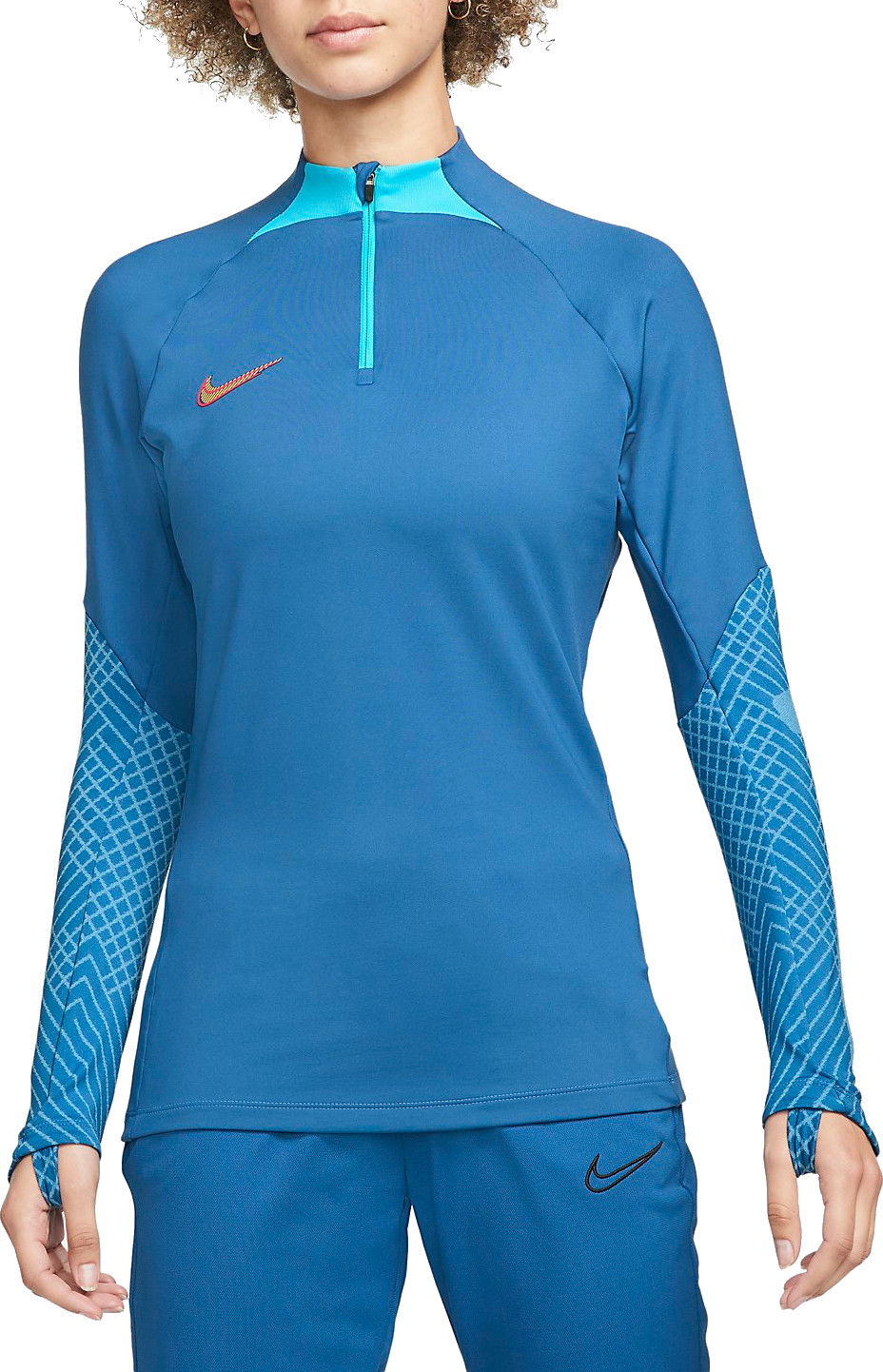Tričko Nike Nike DF Strk Drill Top - Women's Long Sleeve Training Shirt Modrá | dh9151-407, 0