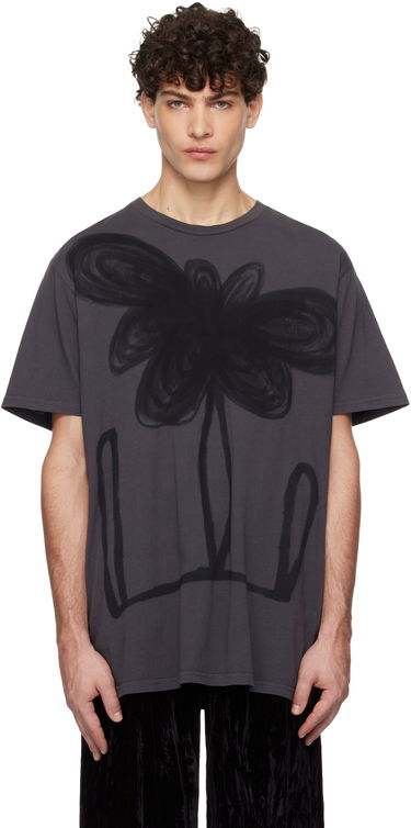 Tričko Collina Strada Collina Strada Painted T-Shirt Šedá | XX3137, 0