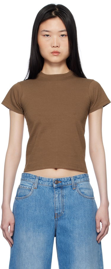 Crop Top The Row The Row Tommy T-Shirt Hnedá | 7727-K603, 0