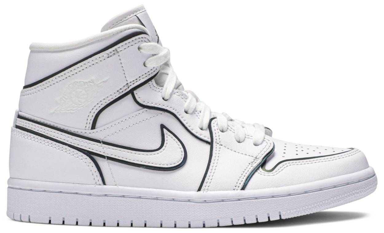 Tenisky a topánky Jordan Air Jordan 1 Mid SE "Iridescent Trim" W Biela | CK6587-100, 0
