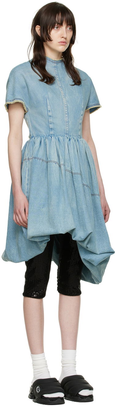 Šaty We11done Denim Mini Dress Modrá | WD-DO1-22-352-W-BL, 1