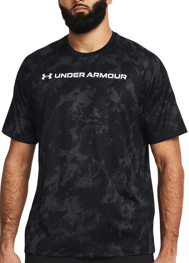 UA TECH ABC CAMO SS-BLK