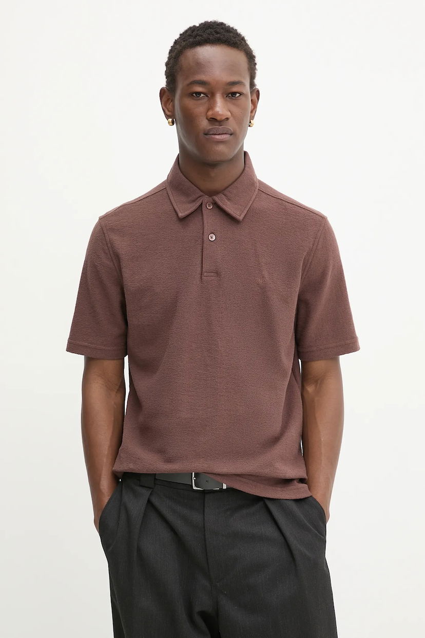 Polo tričko Samsoe Samsoe Samsoe Samsoe SAKVISTBRO Polo Shirt Hnedá | M10000053