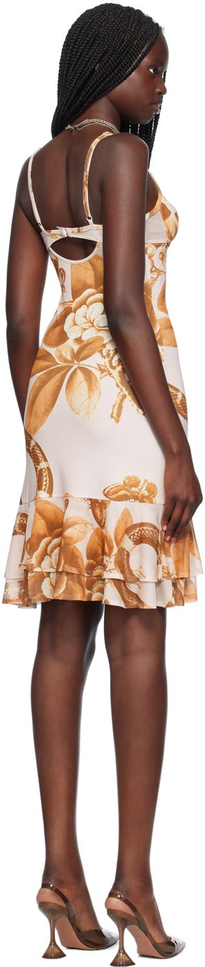 Šaty Miaou Miaou Caterina Floral Print Mini Dress Béžová | 5057VISEDN, 2