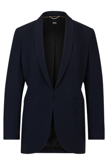 Bunda BOSS Regular-Fit Shawl-Lapel Jacket Navy | 50512808, 0