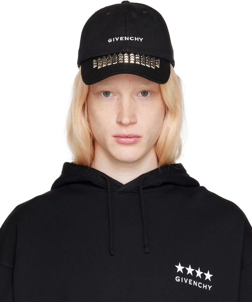 Šiltovka Givenchy Stud Cap Čierna | BPZ022P0TL