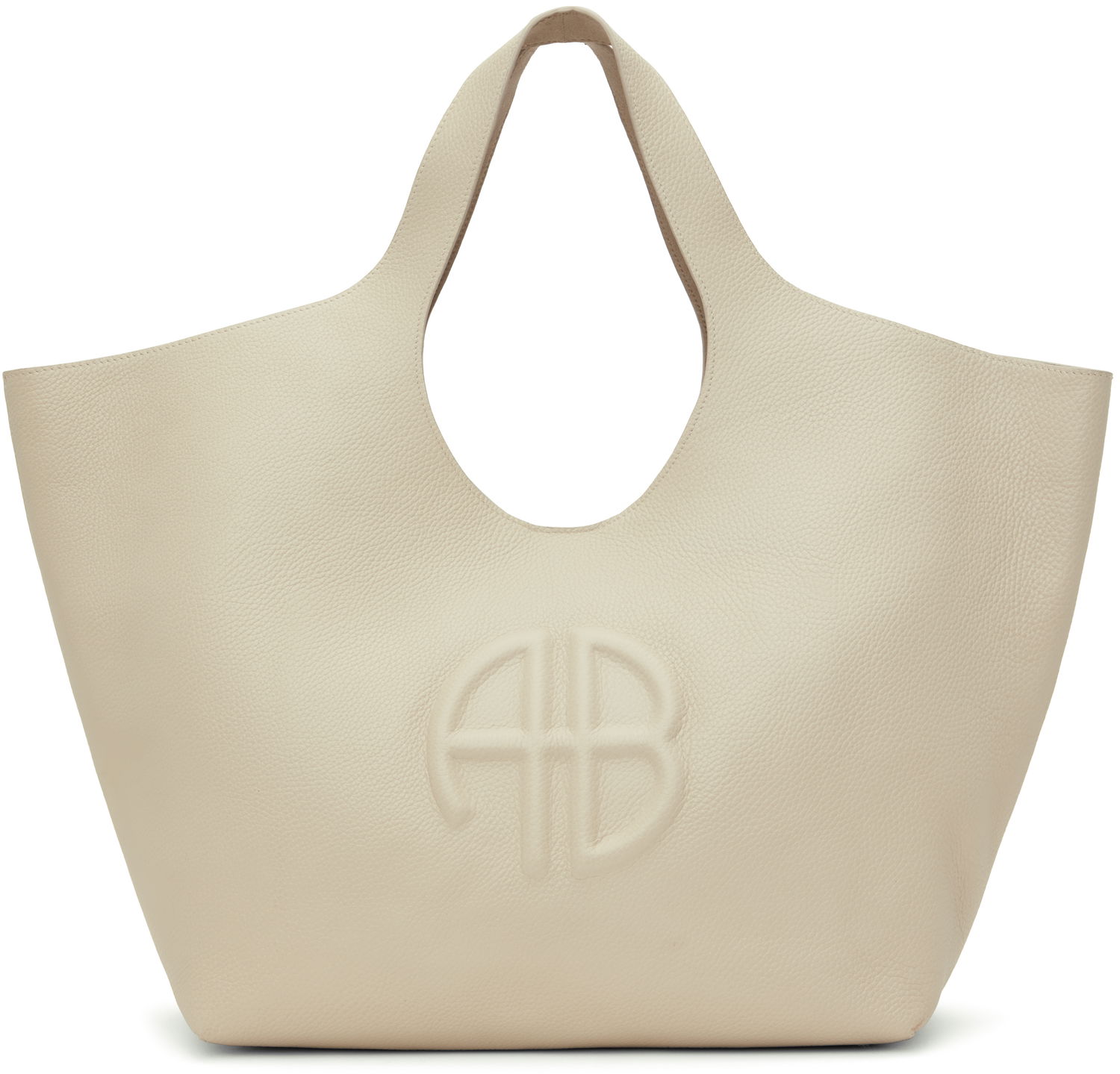 Kabelka Anine Bing Lili Embossed Leather Tote Bag Béžová | A-13-10244-SDA26, 0