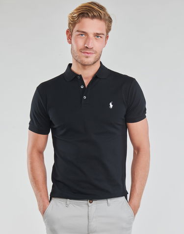 Tričko Polo by Ralph Lauren Polo shirt Polo Ralph Lauren POLO CINTRE SLIM FIT EN COTON STRETCH MESH LOGO PONY PLAYER Čierna | 710541705007-NOS, 4