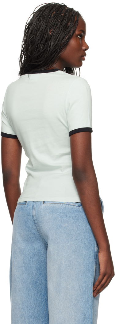 Tričko Courrèges Signature Contrast T-Shirt Zelené | 223JTS017JS0070, 2