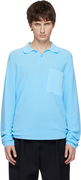 Long-Sleeve Polo 'Le Polo Tricot' with Chest Pocket