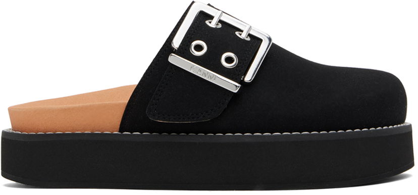 Tenisky a topánky GANNI GANNI Buckle Platform Mules Čierna | S2524