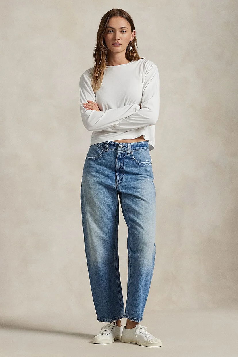 Džínsy Polo by Ralph Lauren Polo Ralph Lauren Medium Waist Jeans Biela | 211969371