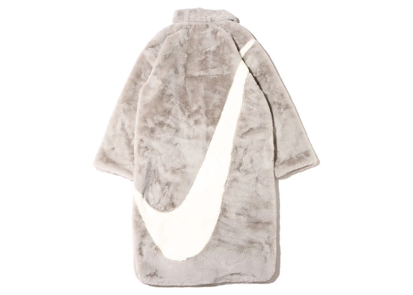 Bunda Nike Faux Fur Long Jacket W Béžová | DQ6839-012
