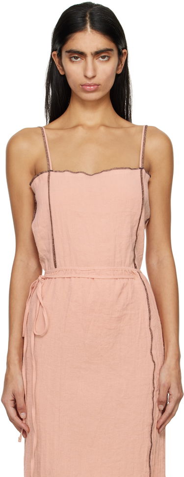 Šaty Baserange Baserange Shok Sleeveless Midi Dress Ružová | TOSKS-LC-SP24, 0