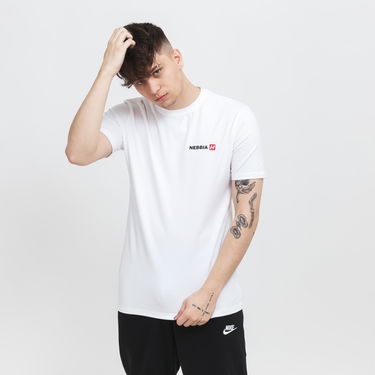 Tričko NEBBIA Minimalist Logo T-Shirt Biela | 291-WHITE, 0