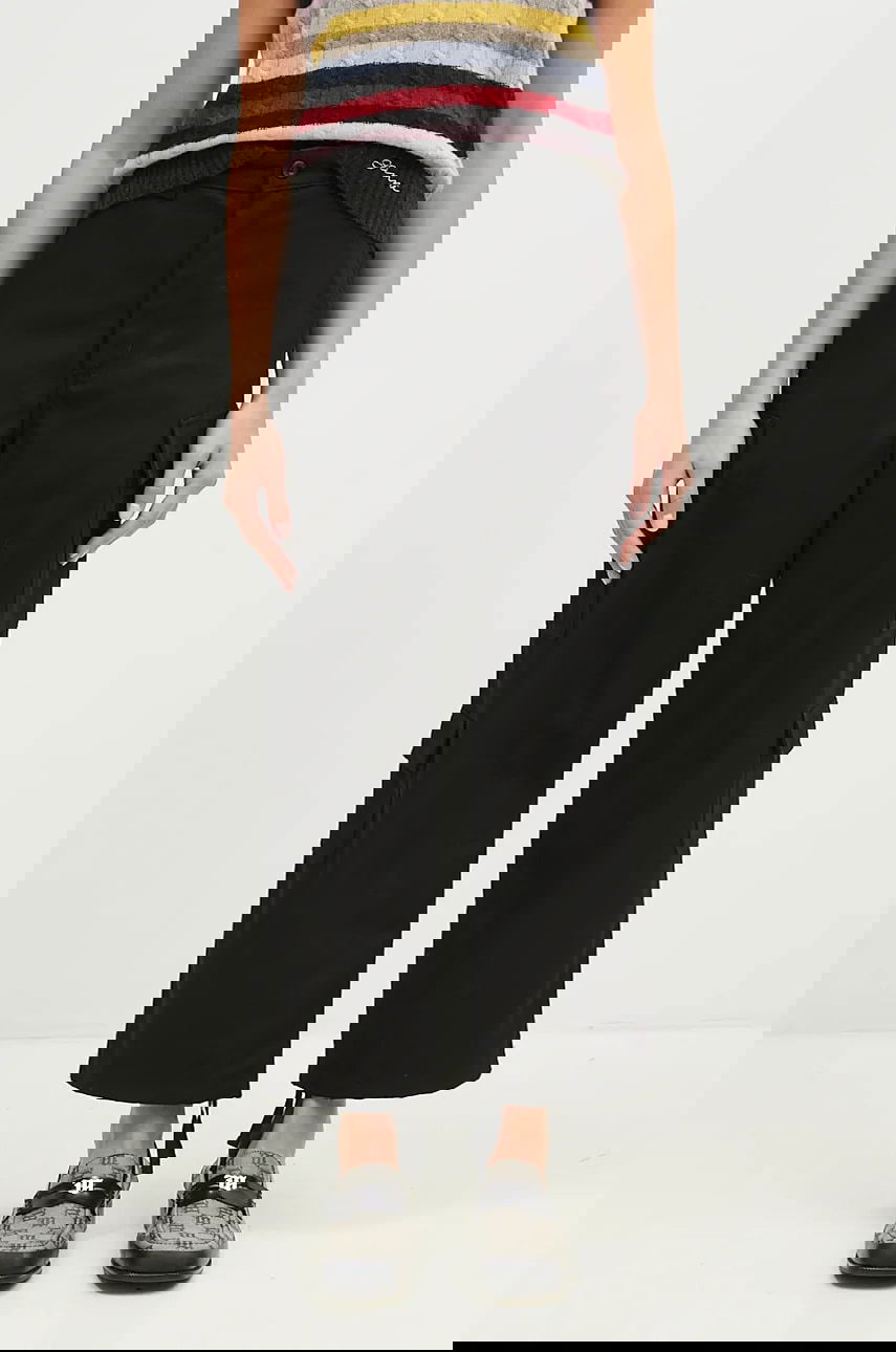 Cargo nohavice Carhartt WIP Kingsley High Waist Cropped Cargo Pants Čierna | I033772.8901, 0