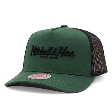 Šiltovka Mitchell & Ness Pinscript Trucker Olive/Black Zelené | HHSSINTL1144-MNNDKGN, 0