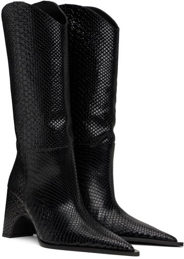 Oblečenie Coperni Coperni Python Embossed Bridge Cowboy Boots Čierna | COPSH16F6047, 3