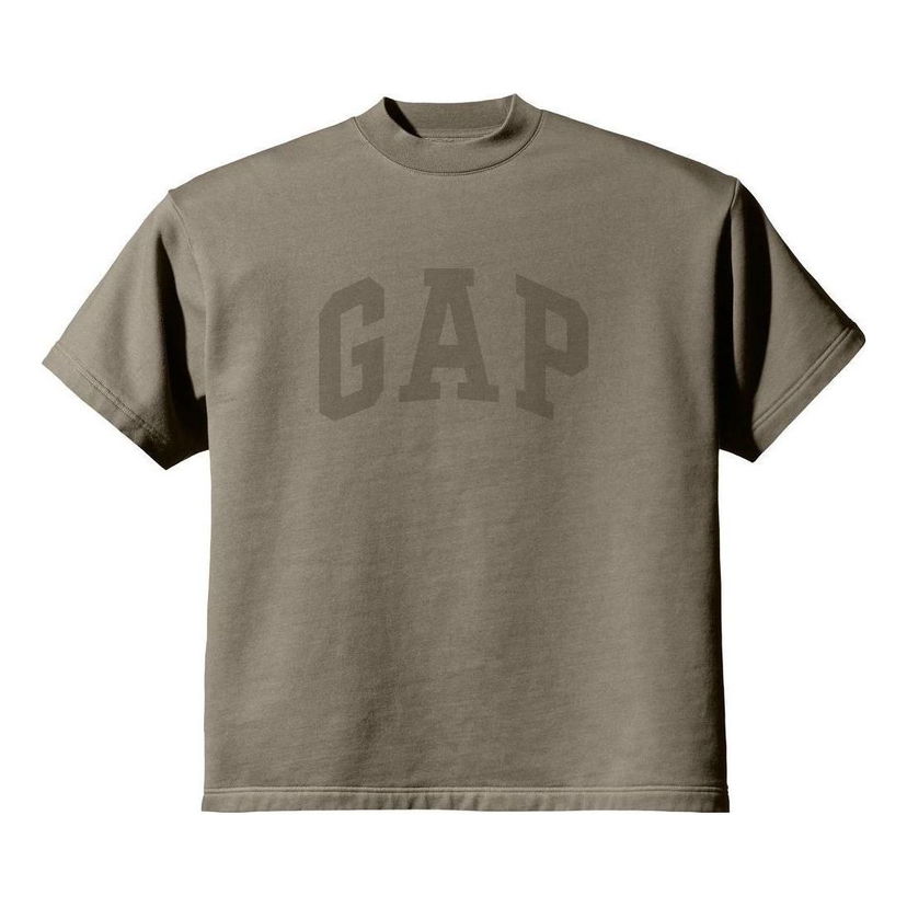 Tričko GAP Yeezy Gap Engineered by Balenciaga Padded Heavy Fleece T-Shirt Hnedá | 719624TMVQ5