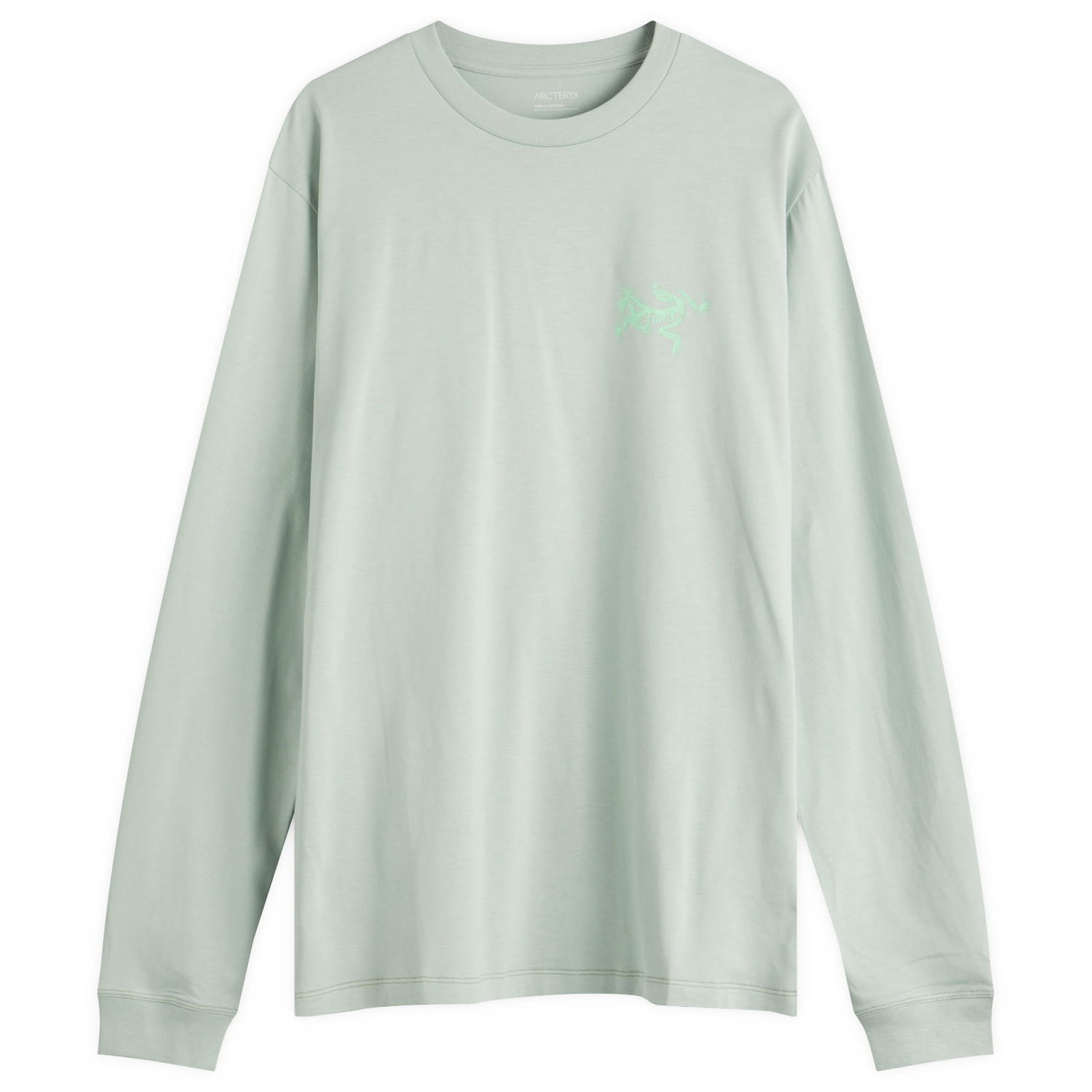 Tričko Arcteryx Kragg SL Cotton Long Sleeve T-Shirt, Size L Zelené | X000009537-021897, 1