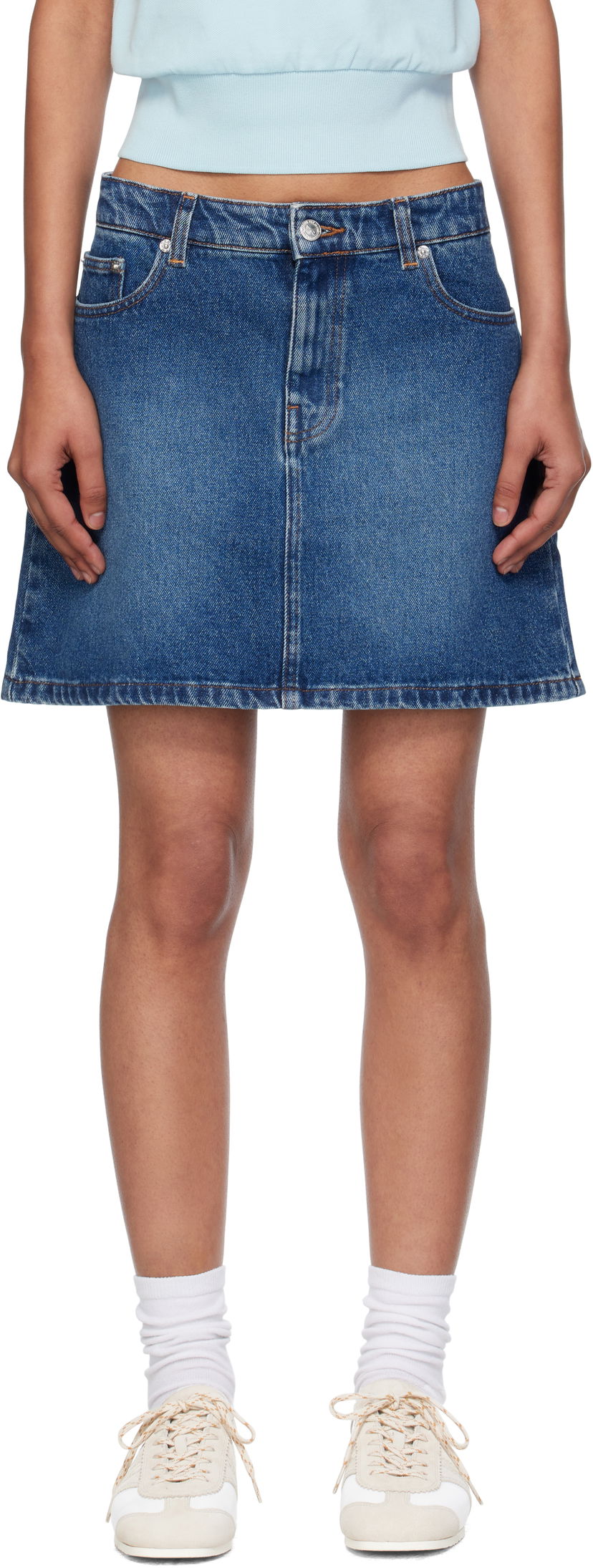 Sukňa A.P.C. A.P.C. Denim Miniskirt Modrá | COHJL-F06374