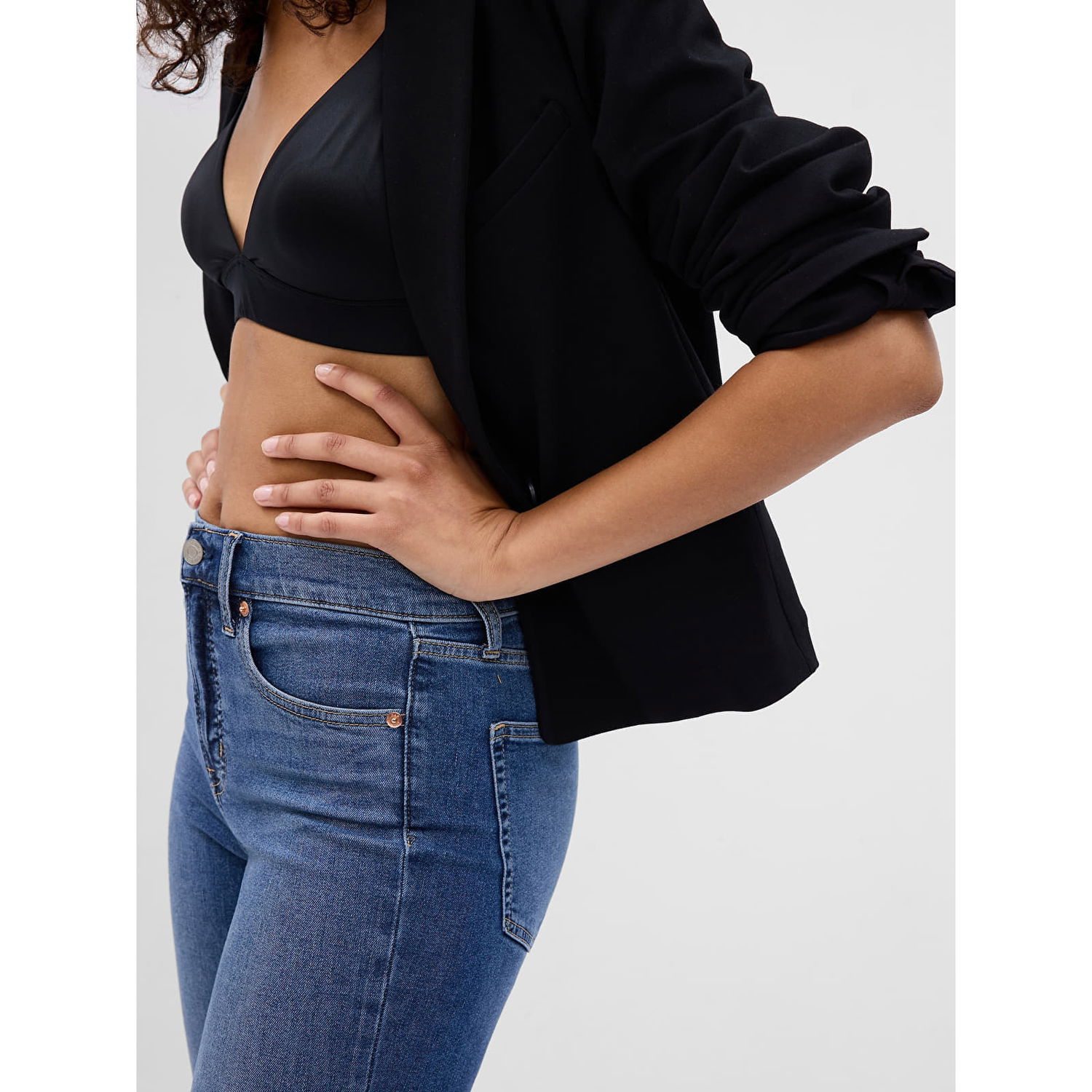 Džínsy GAP Denim Pants Skinny - High Rise Medium Indigo Modrá | 660495-00, 1
