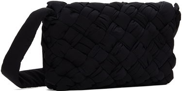 Taška cez rameno Bottega Veneta Bottega Veneta Small Rumple Messenger Bag Čierna | 795498-V4GE1-8803, 2