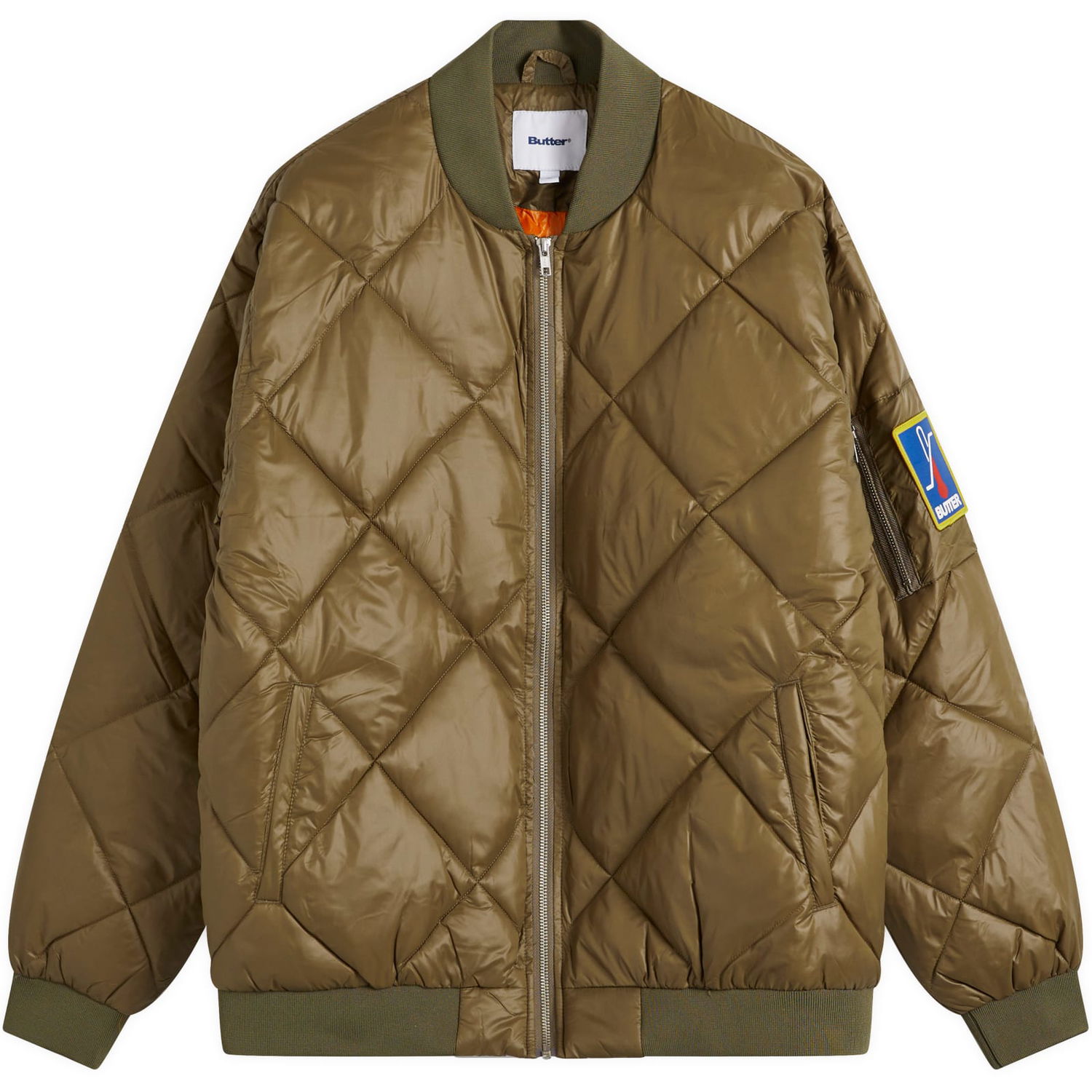 Bomber bunda Butter Goods Temperature Bomber Jacket Army Large Zelené | BG243603-ARM, 0